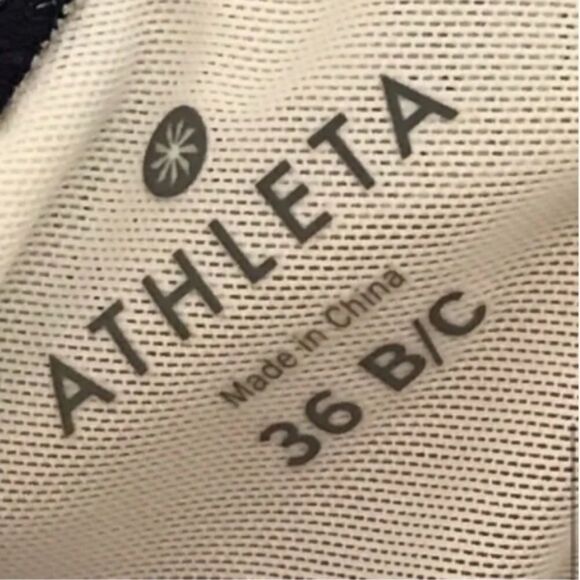 Women’s Athleta 36B Black & White Active Tank Top - Picture 5 of 7